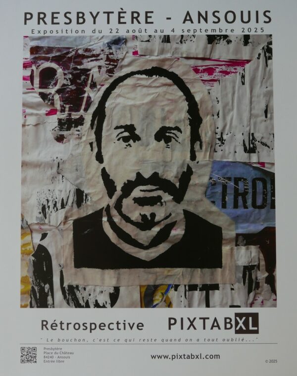Affiche "Rétrospective Ansouis 2025" 40x50